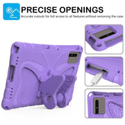 For Lenovo Tab M11 / Xiaoxin Pad 11 2024 Butterfly Bracket EVA Shockproof Tablet Case(Light Purple)