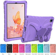 For Lenovo Tab M10 Plus TB-X606F 10.3 Butterfly Bracket EVA Shockproof Tablet Case(Light Purple)