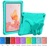 For Lenovo Tab M10 HD TB-328 10.1 Butterfly Bracket EVA Shockproof Tablet Case(Mint Green)