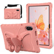 For Honor Pad X9 Butterfly Bracket EVA Shockproof Tablet Case(Pink Orange) - Honor by PMC TechLife | Online Shopping South Africa | PMC TechLife | Buy Now Pay Later Mobicred