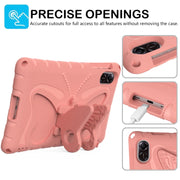 For Honor Pad X9 Butterfly Bracket EVA Shockproof Tablet Case(Pink Orange)