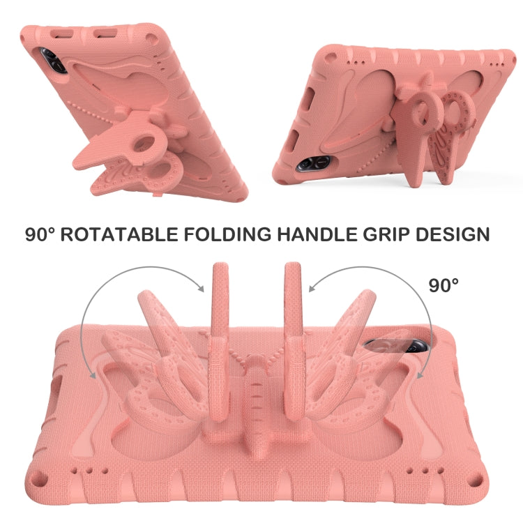For Honor Pad X9 Butterfly Bracket EVA Shockproof Tablet Case(Pink Orange)
