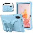 For Honor Pad X9 Butterfly Bracket EVA Shockproof Tablet Case(Light Blue) - Honor by PMC TechLife | Online Shopping South Africa | PMC TechLife | Buy Now Pay Later Mobicred