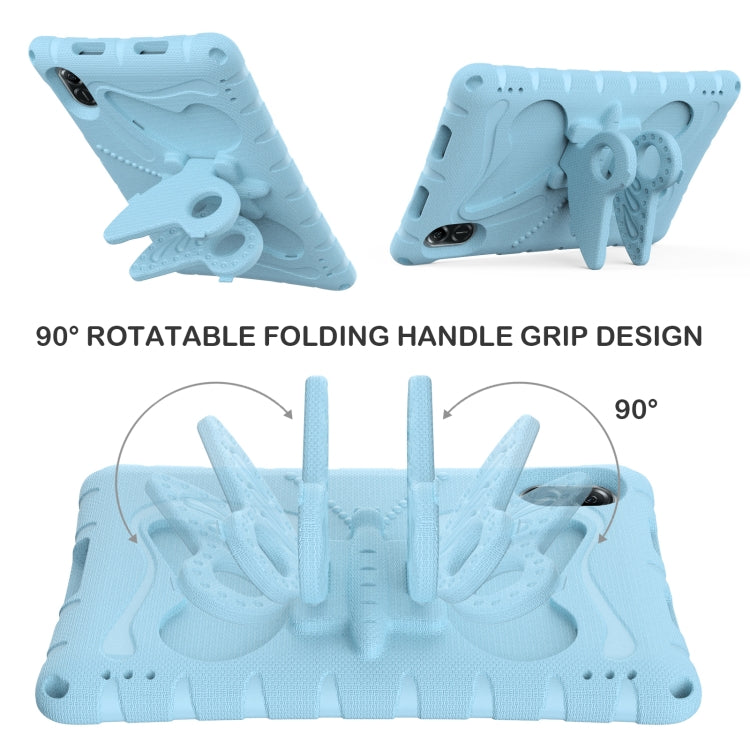 For Honor Pad X9 Butterfly Bracket EVA Shockproof Tablet Case(Light Blue)