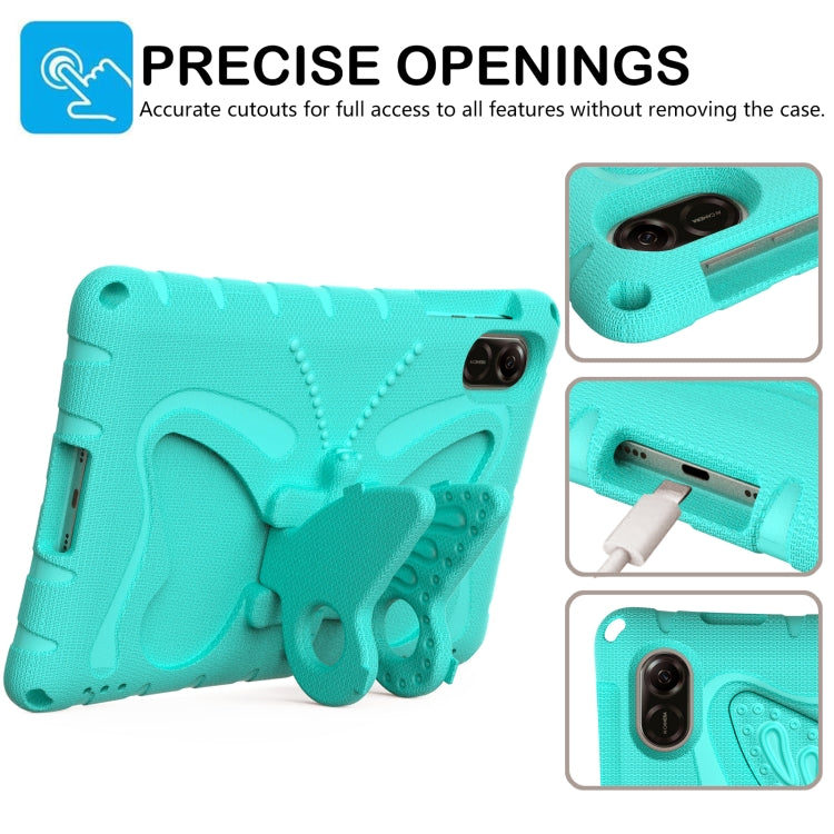 For Honor Pad X9 Butterfly Bracket EVA Shockproof Tablet Case(Mint Green)