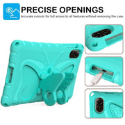 For Honor Pad X9 Butterfly Bracket EVA Shockproof Tablet Case(Mint Green)