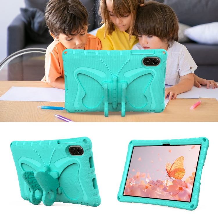 For Honor Pad X9 Butterfly Bracket EVA Shockproof Tablet Case(Mint Green)