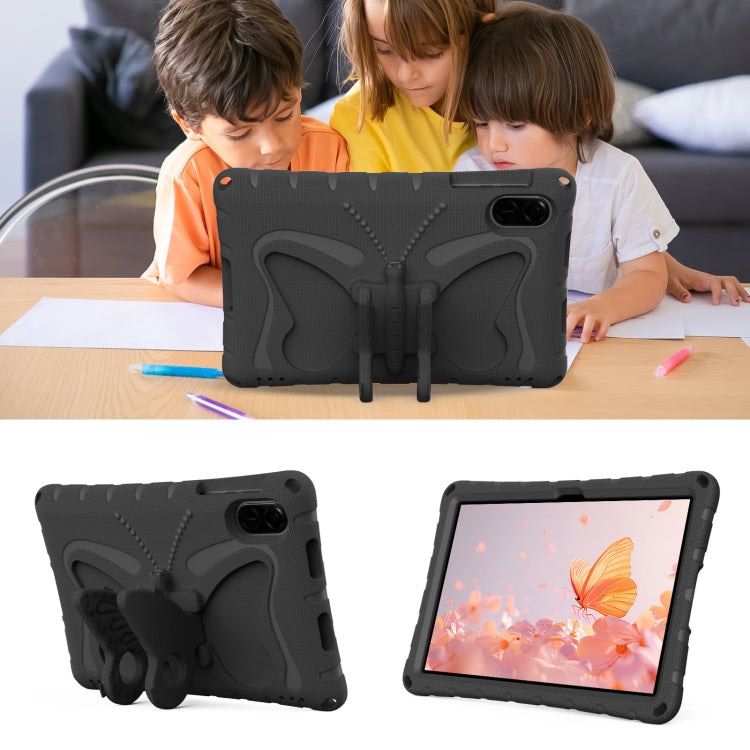 For Honor Pad X8 Pro 11.5 Butterfly Bracket EVA Shockproof Tablet Case(Black)