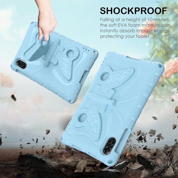 For Honor Pad X8 Pro 11.5 Butterfly Bracket EVA Shockproof Tablet Case(Light Blue)