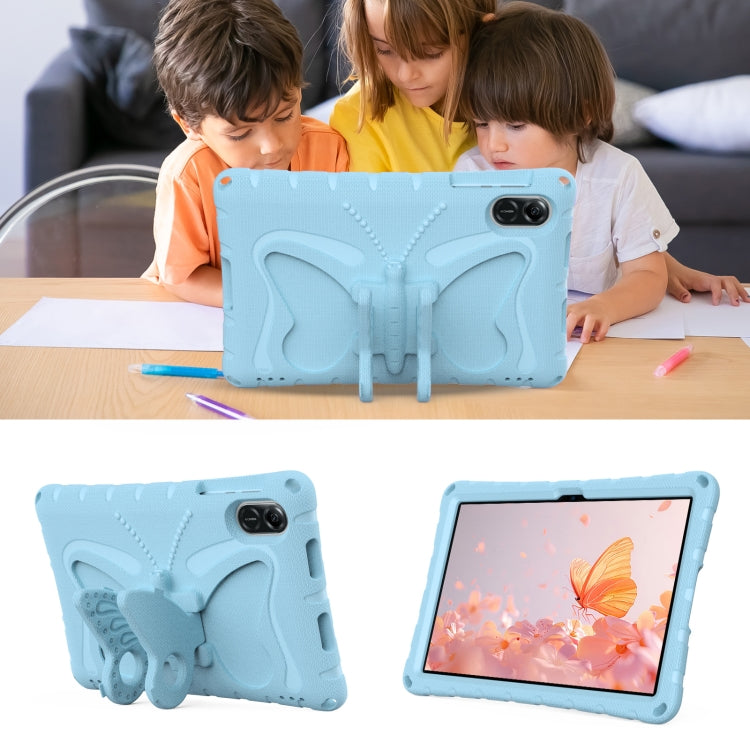 For Honor Pad X8 Pro 11.5 Butterfly Bracket EVA Shockproof Tablet Case(Light Blue)