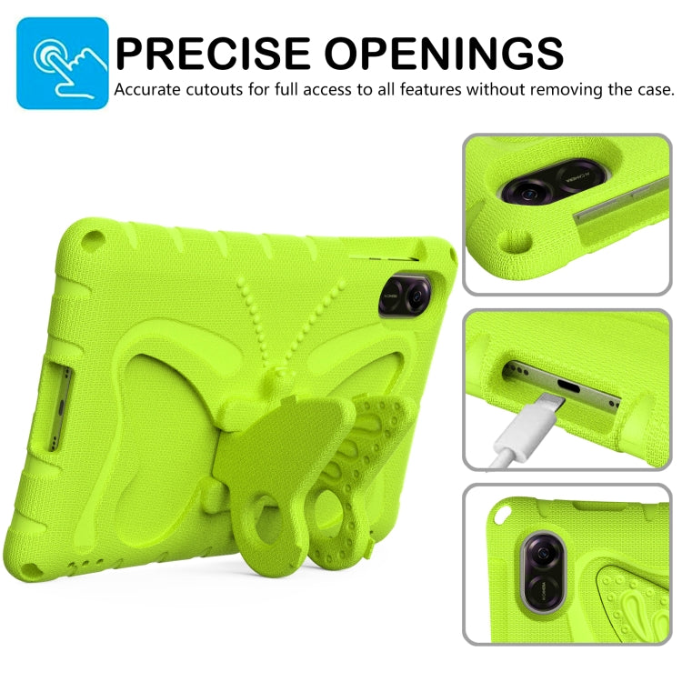 For Honor Pad X8 Pro 11.5 Butterfly Bracket EVA Shockproof Tablet Case(Grass Green)
