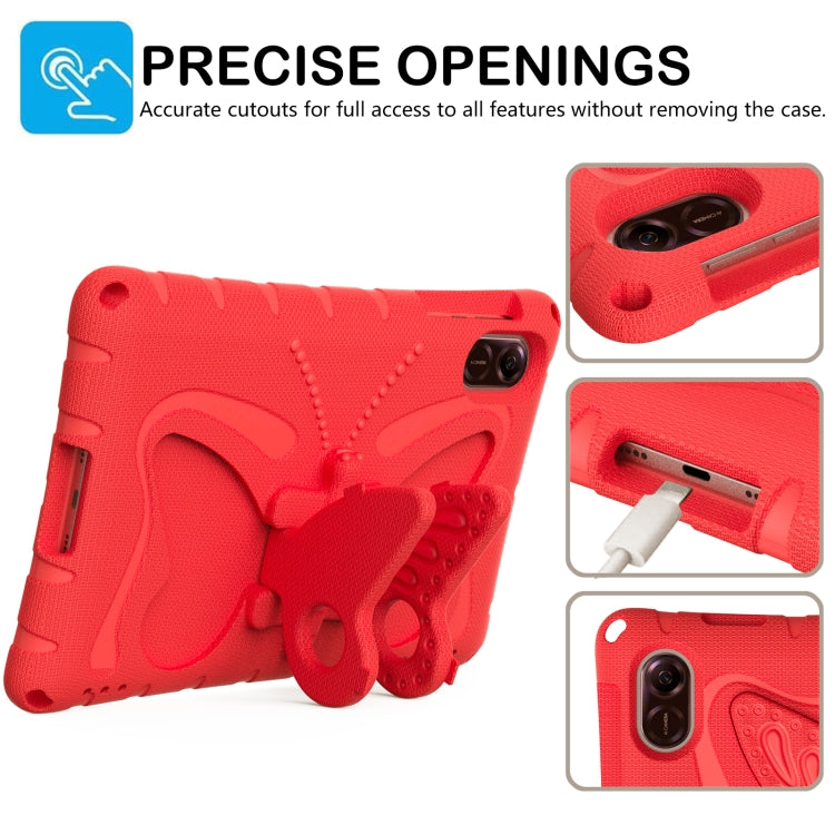 For Honor Pad X8 Pro 11.5 Butterfly Bracket EVA Shockproof Tablet Case(Red)