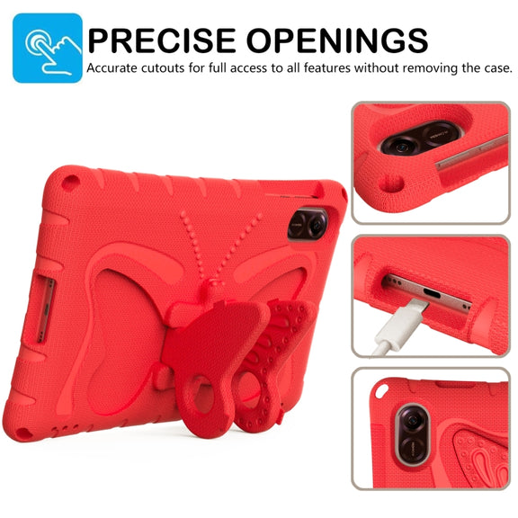 For Honor Pad X8 Pro 11.5 Butterfly Bracket EVA Shockproof Tablet Case(Red)
