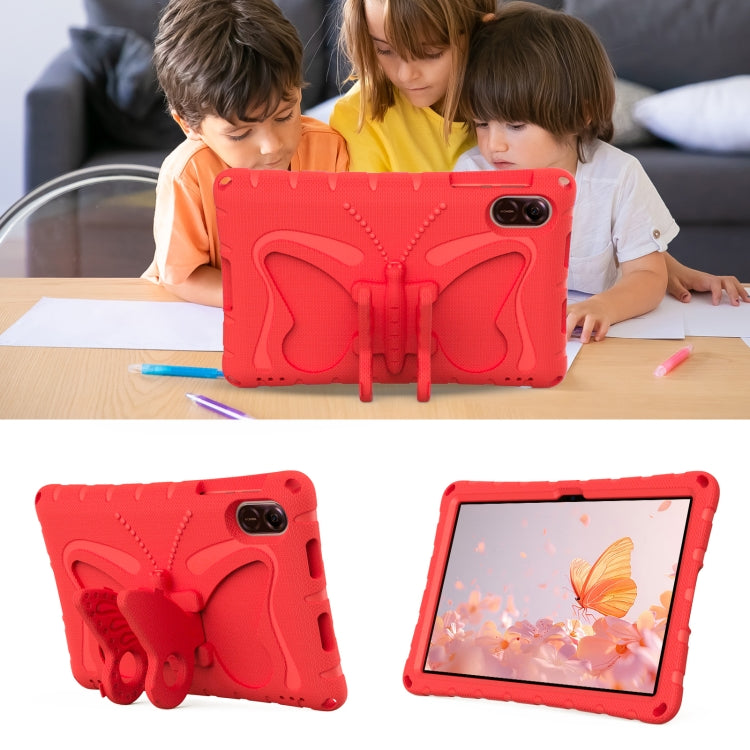 For Honor Pad X8 Pro 11.5 Butterfly Bracket EVA Shockproof Tablet Case(Red)