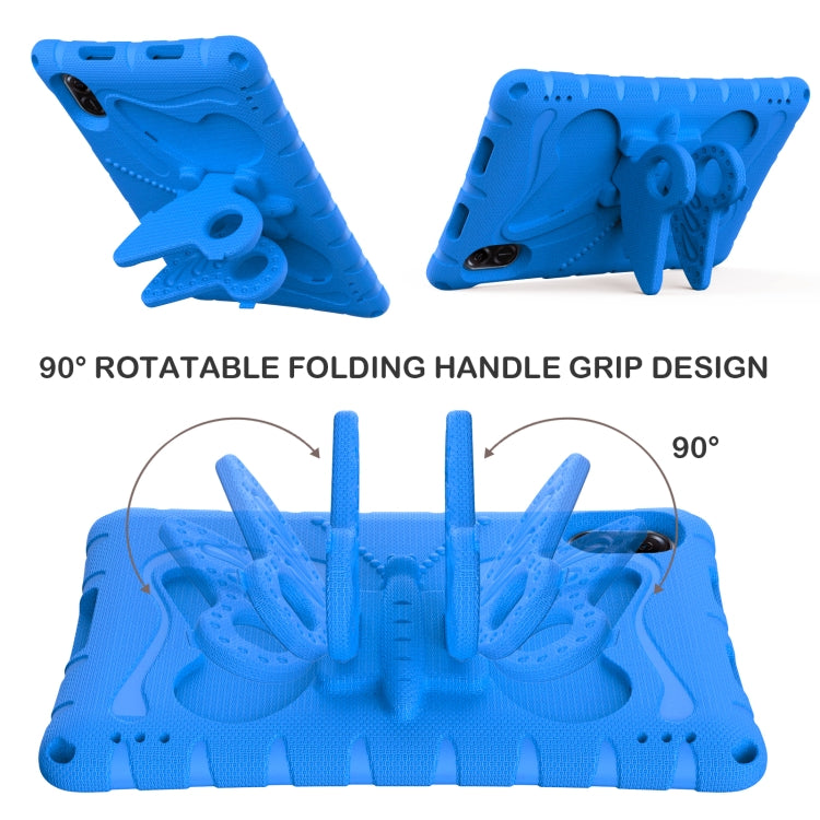 For Honor Pad X8 Pro 11.5 Butterfly Bracket EVA Shockproof Tablet Case(Blue)