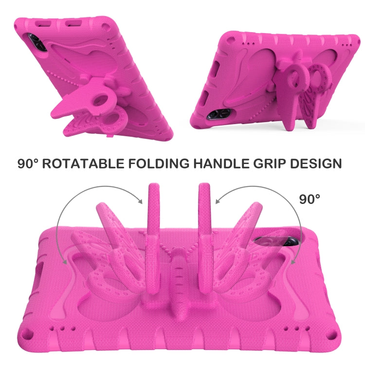For Honor Pad X8 Pro 11.5 Butterfly Bracket EVA Shockproof Tablet Case(Rose Red)