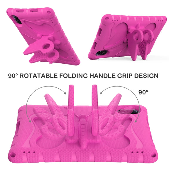 For Honor Pad X8 Pro 11.5 Butterfly Bracket EVA Shockproof Tablet Case(Rose Red)