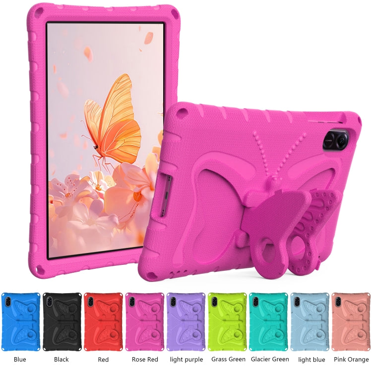 For Honor Pad X8 Pro 11.5 Butterfly Bracket EVA Shockproof Tablet Case(Rose Red)