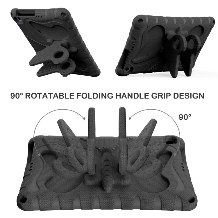 For Honor Pad X8 / X8 Lite 10.1 Butterfly Bracket EVA Shockproof Tablet Case(Black)