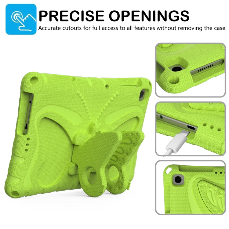 For Honor Pad X8 / X8 Lite 10.1 Butterfly Bracket EVA Shockproof Tablet Case(Grass Green)