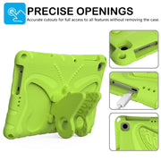 For Honor Pad X8 / X8 Lite 10.1 Butterfly Bracket EVA Shockproof Tablet Case(Grass Green)