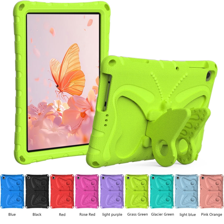 For Honor Pad X8 / X8 Lite 10.1 Butterfly Bracket EVA Shockproof Tablet Case(Grass Green)