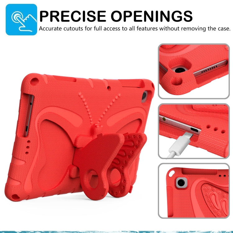 For Honor Pad X8 / X8 Lite 10.1 Butterfly Bracket EVA Shockproof Tablet Case(Red)