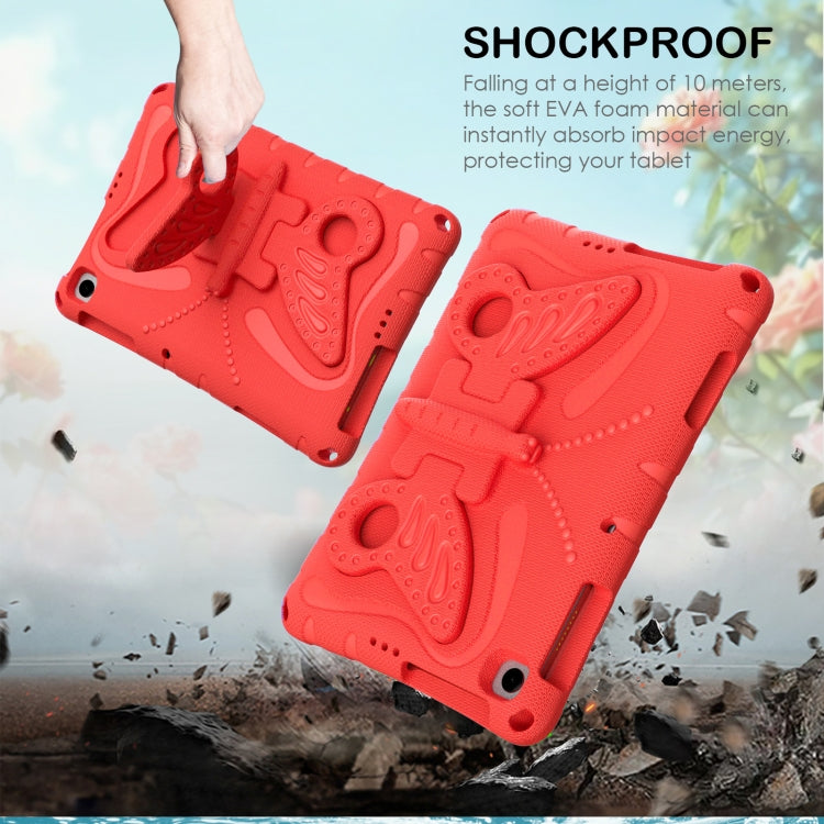 For Honor Pad X8 / X8 Lite 10.1 Butterfly Bracket EVA Shockproof Tablet Case(Red)