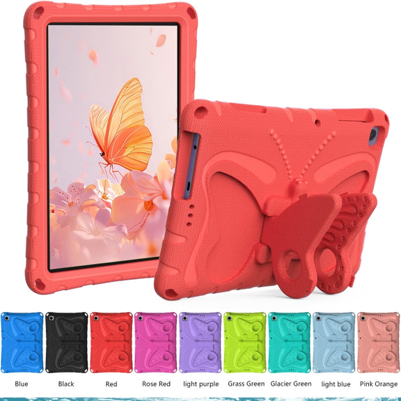 For Honor Pad X8 / X8 Lite 10.1 Butterfly Bracket EVA Shockproof Tablet Case(Red)