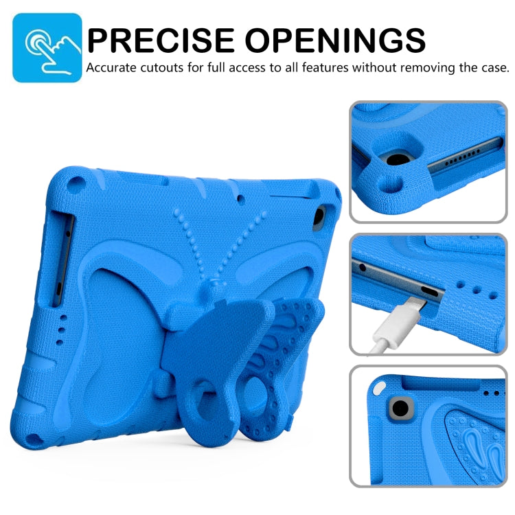 For Honor Pad X8 / X8 Lite 10.1 Butterfly Bracket EVA Shockproof Tablet Case(Blue)