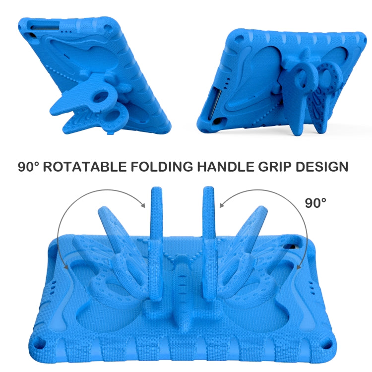 For Honor Pad X8 / X8 Lite 10.1 Butterfly Bracket EVA Shockproof Tablet Case(Blue)