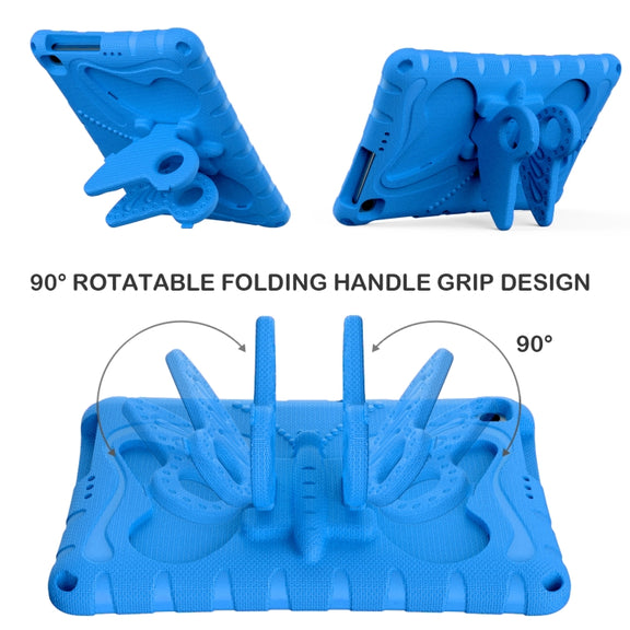 For Honor Pad X8 / X8 Lite 10.1 Butterfly Bracket EVA Shockproof Tablet Case(Blue)