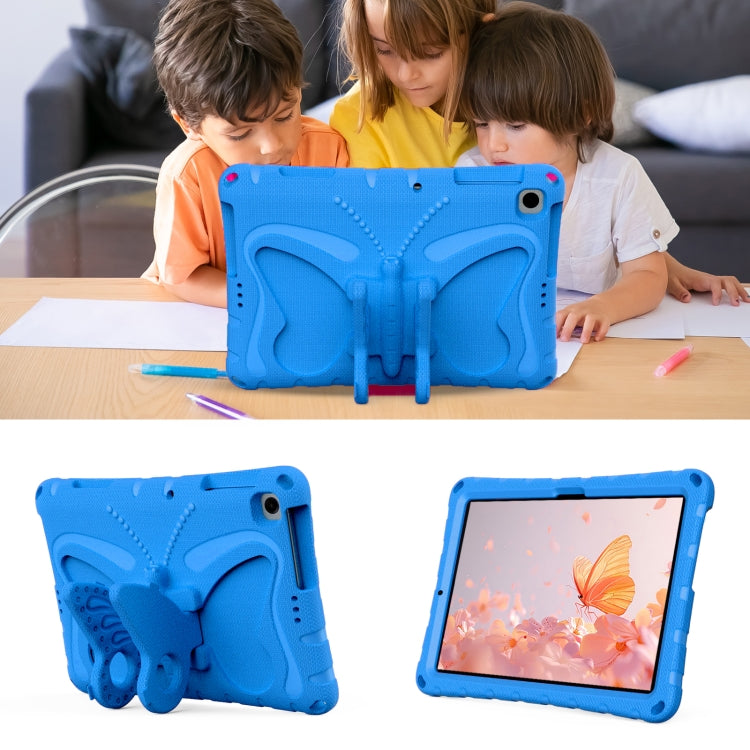For Honor Pad X8 / X8 Lite 10.1 Butterfly Bracket EVA Shockproof Tablet Case(Blue)