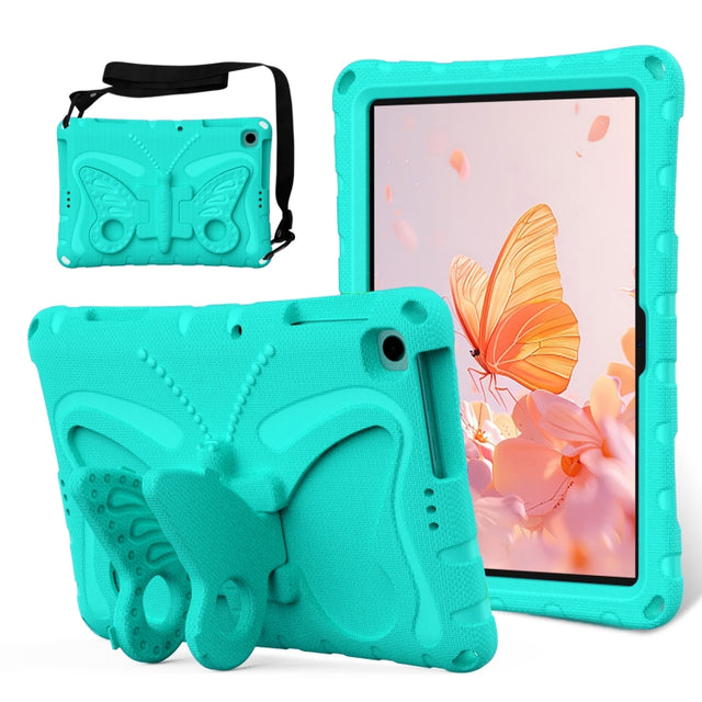 For Honor Pad X8 / X8 Lite 10.1 Butterfly Bracket EVA Shockproof Tablet Case(Mint Green)
