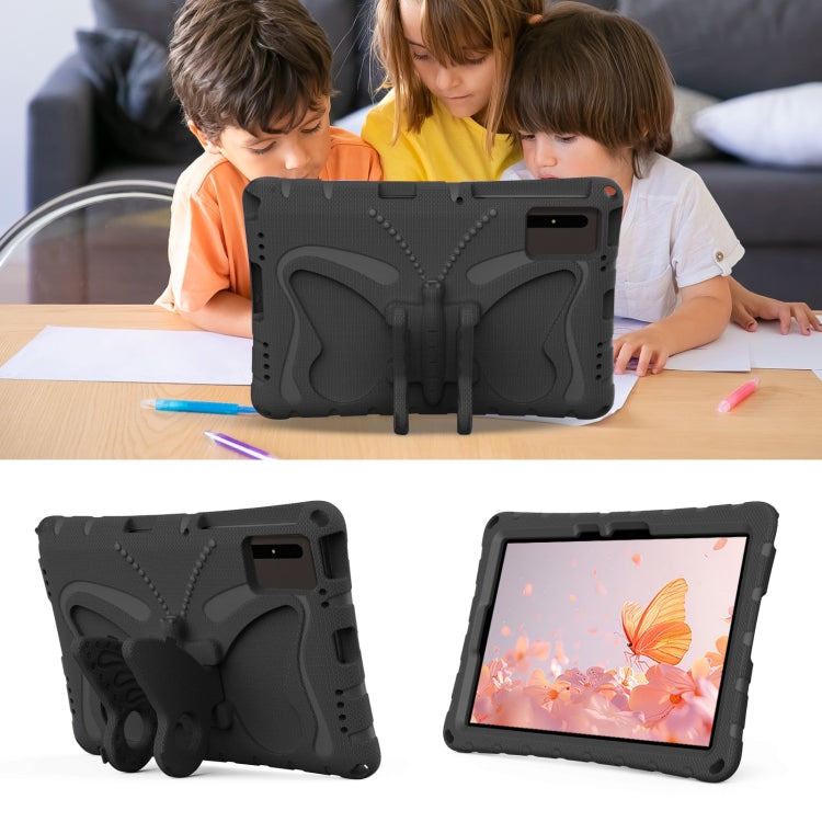 For Honor Tablet V7 11 2021 Butterfly Bracket EVA Shockproof Tablet Case(Black)