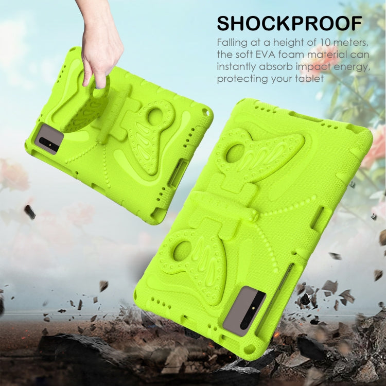 For Honor Tablet V7 11 2021 Butterfly Bracket EVA Shockproof Tablet Case(Grass Green)