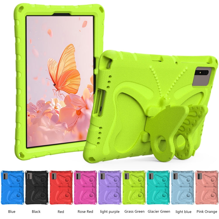 For Honor Tablet V7 11 2021 Butterfly Bracket EVA Shockproof Tablet Case(Grass Green)
