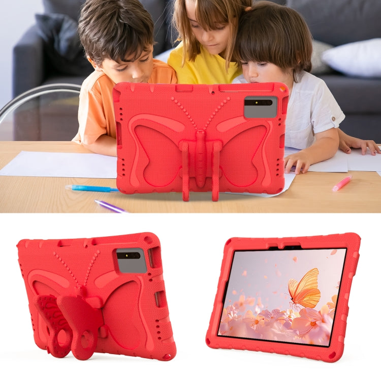 For Honor Tablet V7 11 2021 Butterfly Bracket EVA Shockproof Tablet Case(Red)