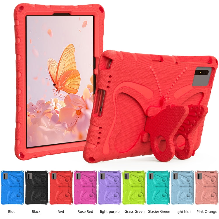 For Honor Tablet V7 11 2021 Butterfly Bracket EVA Shockproof Tablet Case(Red)