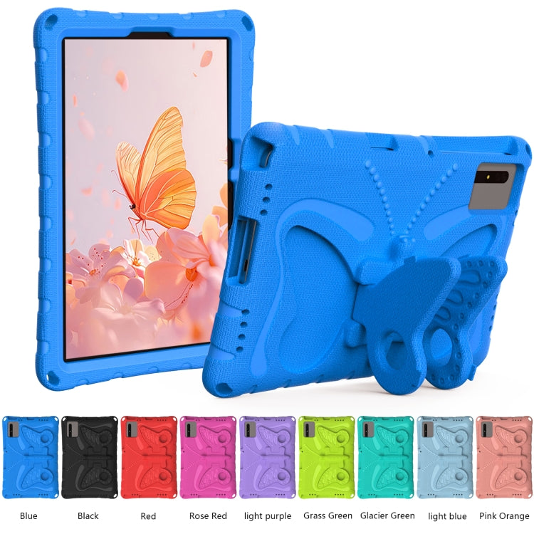 For Honor Tablet V7 11 2021 Butterfly Bracket EVA Shockproof Tablet Case(Blue)