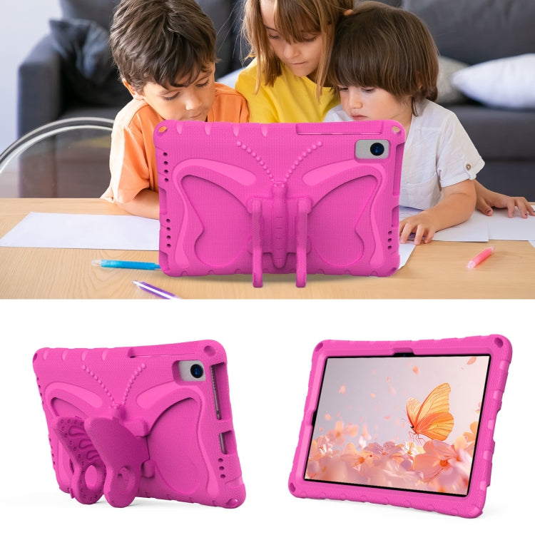 For Honor V6 10.4 2020 Butterfly Bracket EVA Shockproof Tablet Case(Rose Red)