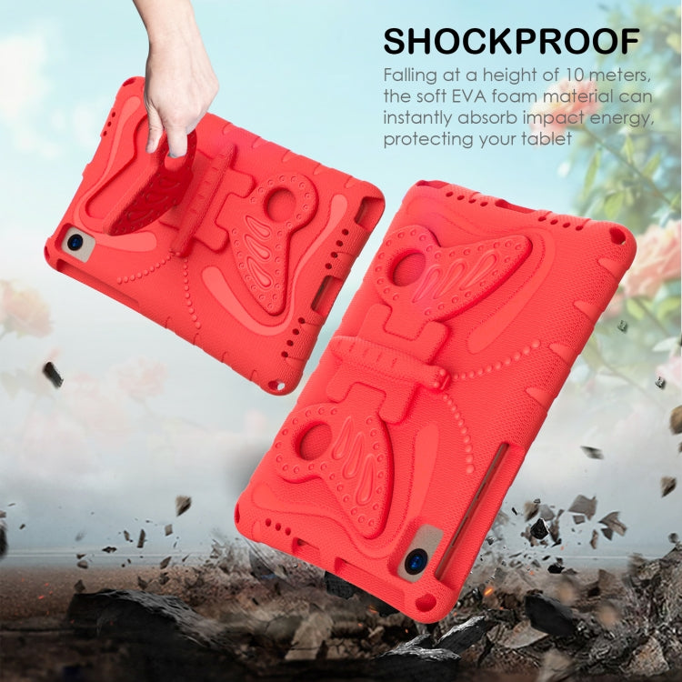 For Huawei MatePad 10.4 Butterfly Bracket EVA Shockproof Tablet Case(Red)