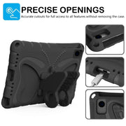 For Huawei MatePad SE 10.4 Butterfly Bracket EVA Shockproof Tablet Case(Black)