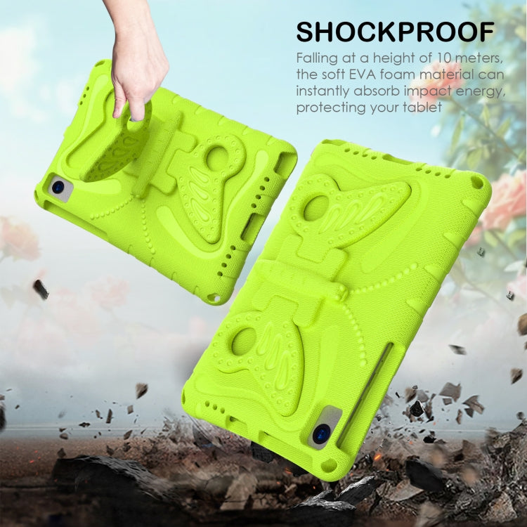 For Huawei MatePad SE 10.4 Butterfly Bracket EVA Shockproof Tablet Case(Grass Green)