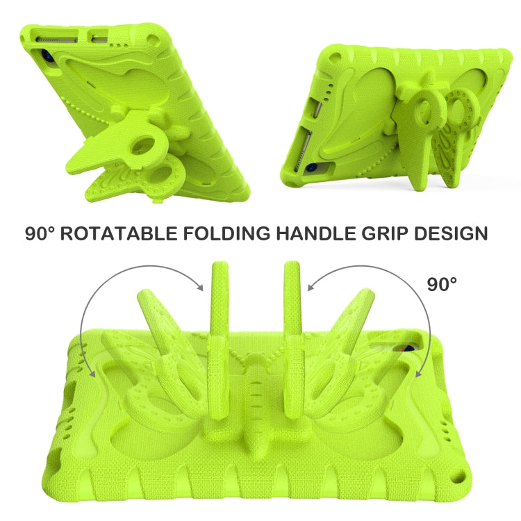 For Huawei MatePad SE 10.4 Butterfly Bracket EVA Shockproof Tablet Case(Grass Green)
