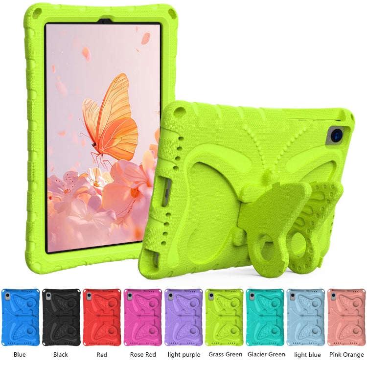 For Huawei MatePad SE 10.4 Butterfly Bracket EVA Shockproof Tablet Case(Grass Green)