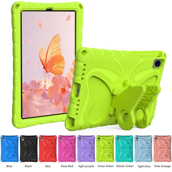 For Huawei MatePad SE 10.4 Butterfly Bracket EVA Shockproof Tablet Case(Grass Green)