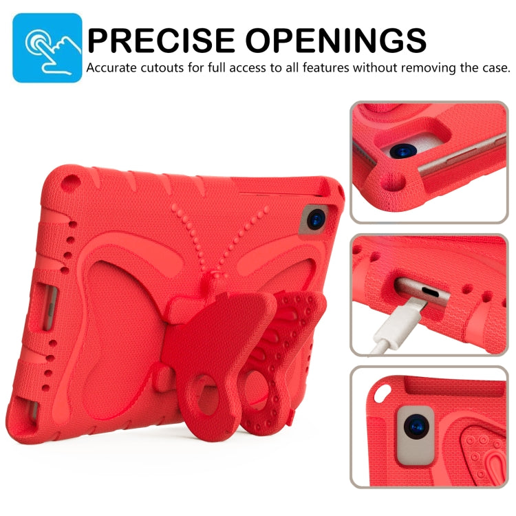 For Huawei MatePad SE 10.4 Butterfly Bracket EVA Shockproof Tablet Case(Red)