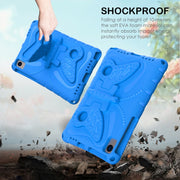 For Huawei MatePad SE 10.4 Butterfly Bracket EVA Shockproof Tablet Case(Blue)
