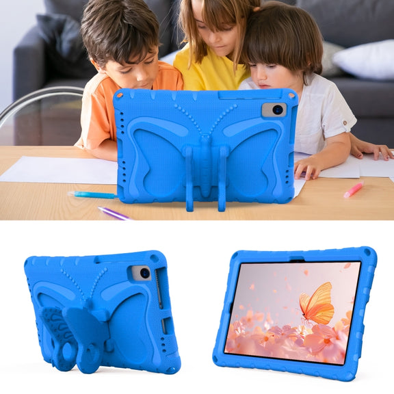 For Huawei MatePad SE 10.4 Butterfly Bracket EVA Shockproof Tablet Case(Blue)